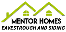 Mentor Homes Eavestrough and Siding Logo